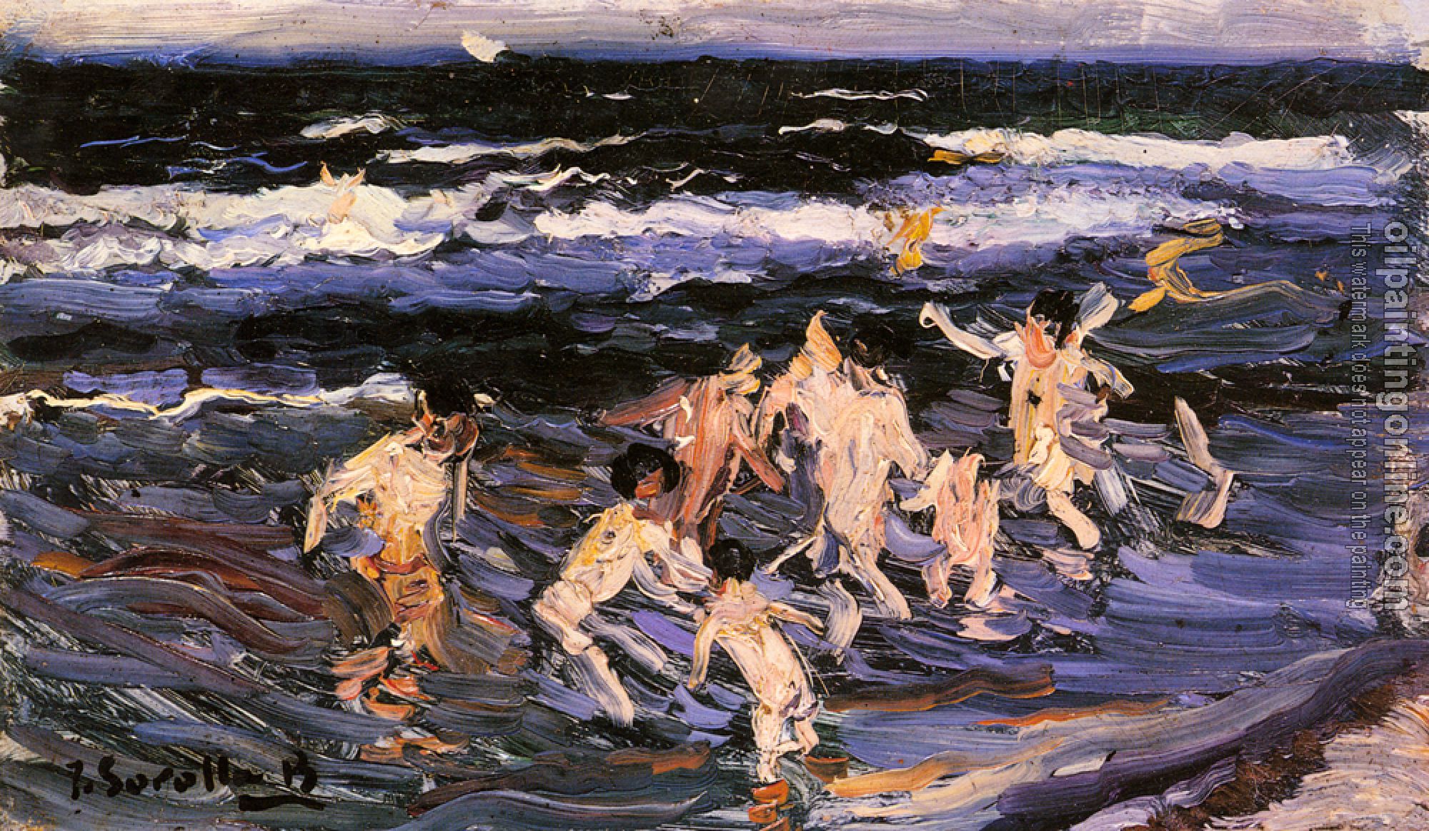 Joaquin Sorolla y Bastida - Ninos En El Mar